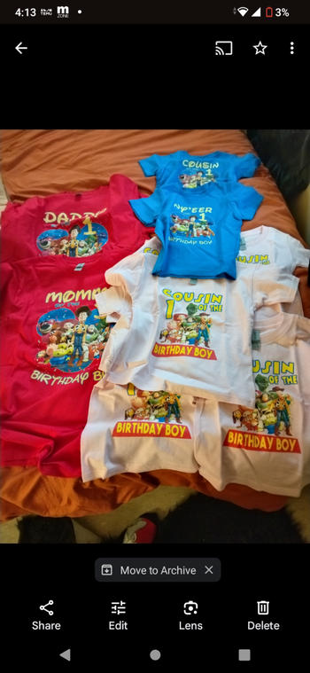 Cuztom Threadz Personalized Toy Story Birthday Shirt Youth Toddler and Adult Sizes Available Review