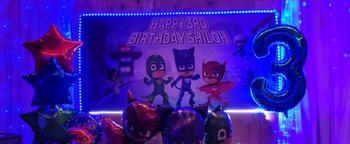 Cuztom Threadz Personalized PJ Masks Party Birthday Banner Review