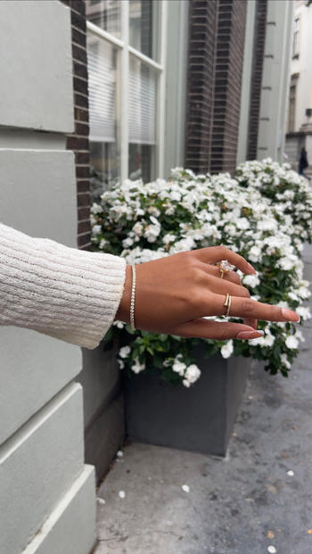 CARAT* LONDON Francine Tennis Bracelet Gold Vermeil Review