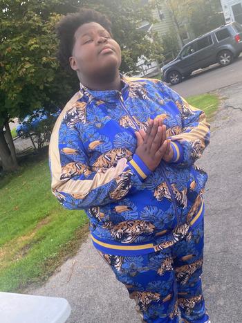 Royal Floral Tiger Track Suit