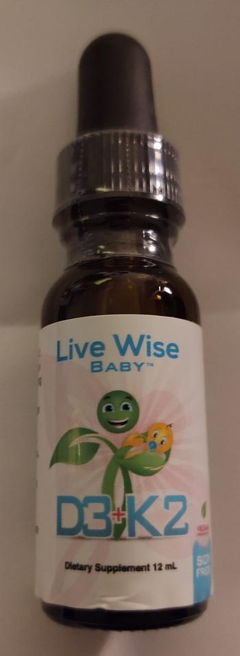 Live Wise Naturals Baby Vitamin D3+K2(MK-7) Liquid Drops -  For Infants, Toddlers, and Children - Vegan Friendly Review