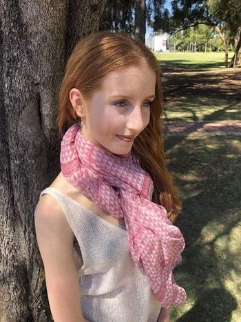 Scarves Australia Red Geometric Checked Scarf Review