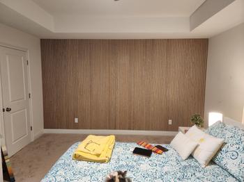 Luxury American Oak | Grey Felt | Acoustic Slat Wood Wall Panels | Original Slatpanel | Premium Wood Finish | 94.49 x 25.20