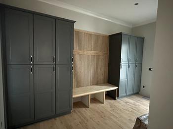 Customer photo of Acupanel Natural Oak (Grey Felt) Slat Panels
