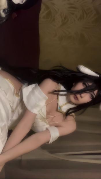 Uwowo Cosplay 【In Stock】UWOWO Anime Overlord Albedo Cosplay Plus Size White Dress Costume Review
