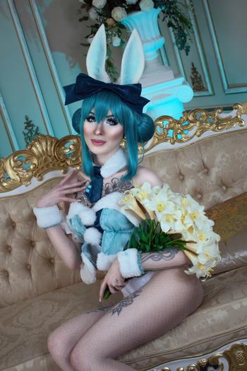 Uwowo Cosplay Uwowo Plus Size Fanart. ver  V Singer Cosplay Costume Cute Bunny Dress Review