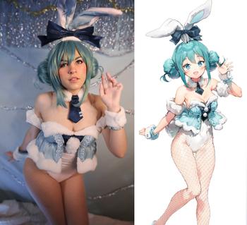 Uwowo Cosplay Uwowo Plus Size Fanart. ver  V Singer Cosplay Costume Cute Bunny Dress Review