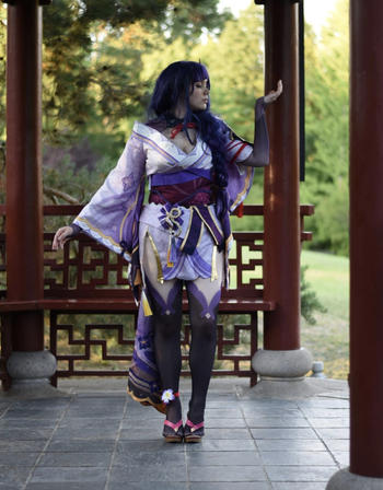 Uwowo Cosplay 【Special Discount】Uwowo Game Genshin Impact Inazuma Baal Raiden Shogun Cosplay Costume Review
