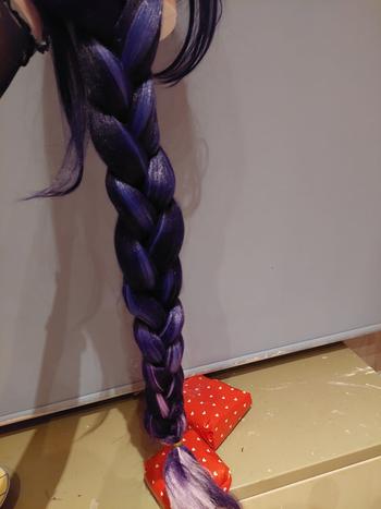 Uwowo Cosplay Uwowo Game Genshin Impact Inazuma Baal Raiden Shogun Cosplay Wig 105cm Long braided Hair Review