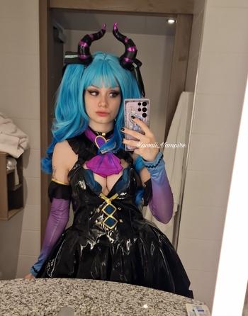 Uwowo Cosplay 【In Stock】Uwowo V Singer Little Devil Cute Dress Halloween Cosplay Costume Review