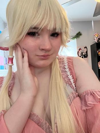 Uwowo Cosplay 【In Stock】Uwowo Anime/Manga Chobits Chii Lolita Pink Bow Clamp Cosplay Costume Review