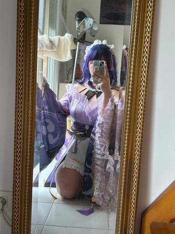 Uwowo Cosplay 【In Stock】Exclusive Uwowo Genshin Impact Fanart Baal Raiden Shogun Maid Dress Cosplay Costume Review