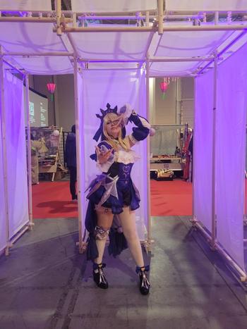 Uwowo Cosplay 【In Stock】Uwowo Genshin Impact: Fischl Amy Gothic Electro New Skin Mondstadt Cosplay Costume Review
