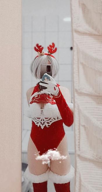Uwowo Cosplay 【Pre-sale】Uwowo Nier: Automata 2B Red Holiday Christmas Cosplay Costume Review