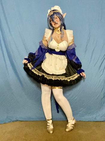 Uwowo Cosplay Exclusive Uwowo Genshin Impact Fanart Layla Maid Dress Cosplay Costume Review