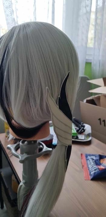 Uwowo Cosplay 【Pre-sale】Uwowo Game Genshin Impact Fatui Harbinger The Knave Arlecchino Cosplay Wig Long Silver Hair Review