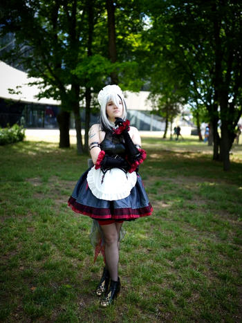 Uwowo Cosplay 【Pre-sale】Uwowo Genshin Impact The Knave Arlecchino Maid Dress Cospaly Costume Review