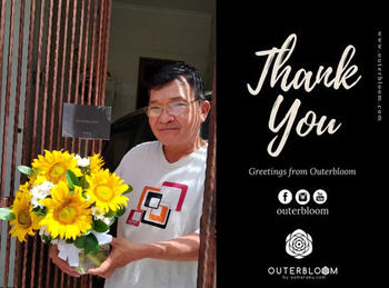 Outerbloom Sunflower Yellow And With White Daisies in Vase Review