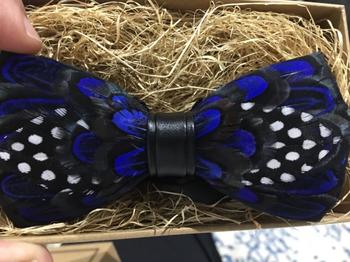 Bow SelecTie Blue Polka Dot Feather Bow Tie Review