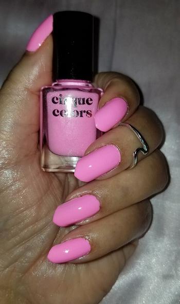 Neon UV Black Light Reactive Pastel Pink Crème Nail Polish