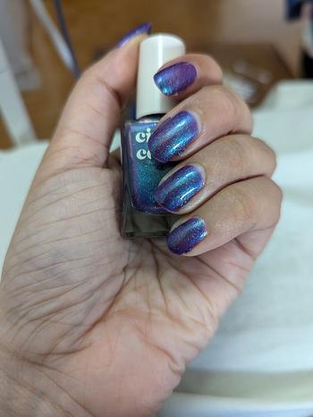 Deep Violet Color-Shifting Aurora Shimmer Nail Polish - Cirque