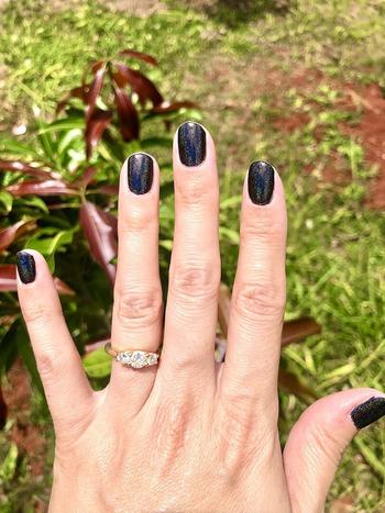 Black Linear Holographic Nail Polish - Cirque Colors Alter Ego