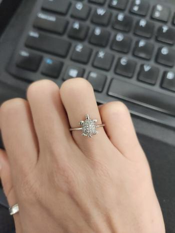 NOGU Tortuga | .925 Sterling Silver | CZ Diamond Sea Turtle Ring Review
