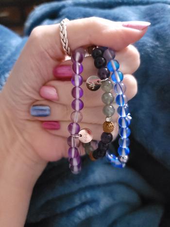 NOGU Violet | Silver | Mermaid Glass Bead Bracelet Review