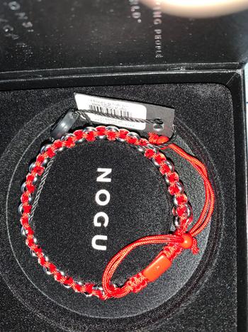 NOGU Silver and Red Enamel | Kismet Links | Macrame Santa Bracelet Review