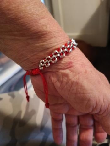 NOGU Silver and Red Enamel | Kismet Links | Macrame Santa Bracelet Review