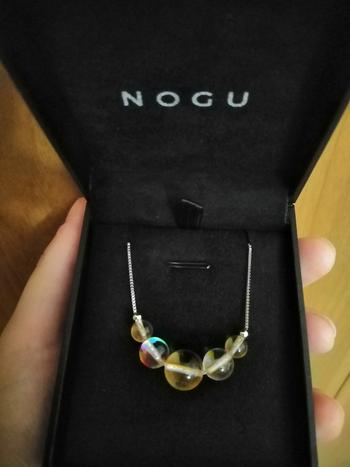 NOGU Champagne Supernova | .925 Sterling Silver | Galaxy Glass Infinity Clasp Necklace Review
