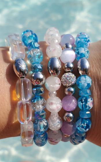 NOGU Rainbow Supernova | .925 Sterling Silver | Galaxy Glass Pebble Bracelet Review