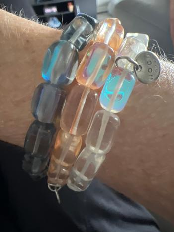 NOGU Rainbow Supernova | .925 Sterling Silver | Galaxy Glass Pebble Bracelet Review