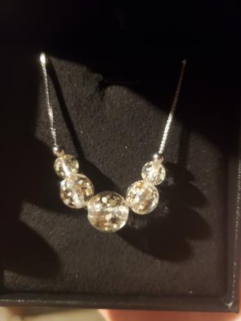 NOGU Albâtre | Argent sterling .925 | Collier fermoir infini en verre luciole Review
