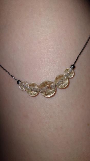 NOGU Albâtre | Argent sterling .925 | Collier fermoir infini en verre luciole Review