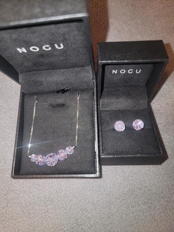 NOGU Lilac | .925 Sterling Silver | Firefly Glass Infinity Clasp Necklace Review