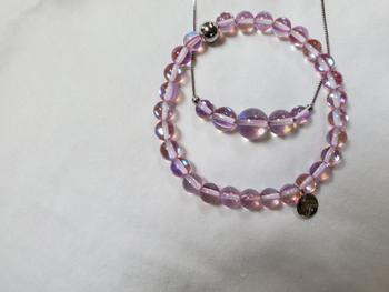 NOGU Lilac | .925 Sterling Silver | Firefly Glass Infinity Clasp Necklace Review