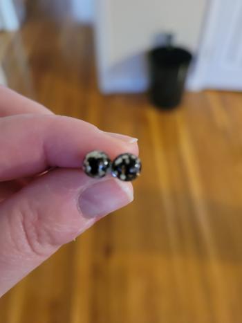 NOGU Obsidian | .925 Sterling Silver | Mini Firefly Glass Stud Earrings Review