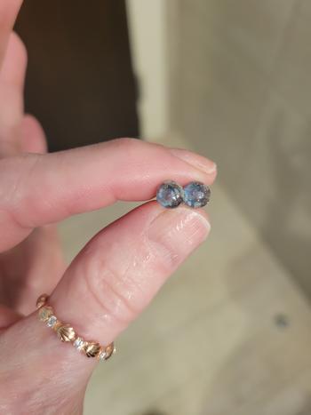 NOGU Indigo | .925 Sterling Silver | Mini Firefly Glass Stud Earrings Review