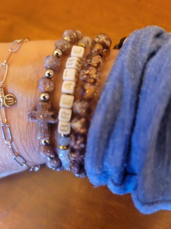 NOGU Periwinkle | Silver | Firefly Glass Cross Bracelet Review