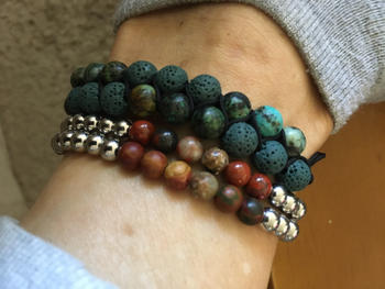 NOGU Wild | Silver | Red Picasso Jasper | Gemstone Expression Bracelet Review