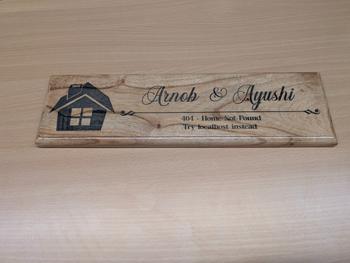 Woodgeek store Personalized Wooden Nameplate for Home Review