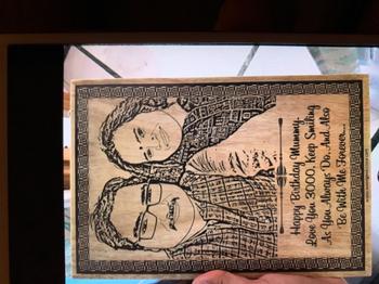 Woodgeek store Birthday Gift For Mom | Custom Engraved Best Mom Wooden Frame Review