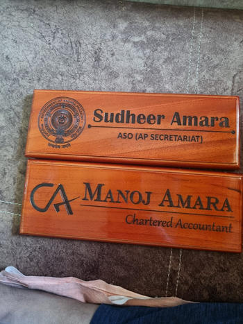 Woodgeek store Customize Your Own Wooden Nameplate Review