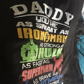 Cuztom Threadz Superhero Father T-Shirt For Dad Review