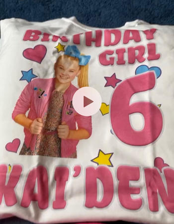 Cuztom Threadz Jojo Siwa Personalized Birthday T-Shirt Review