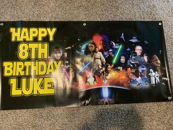 Cuztom Threadz Personalized Star Wars Birthday Banner Review