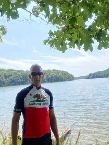Freestylecycling California Republic Men's Cycling Jersey Green Red Review