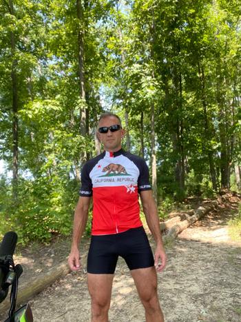 Freestylecycling California Republic Men's Cycling Jersey Green Red Review