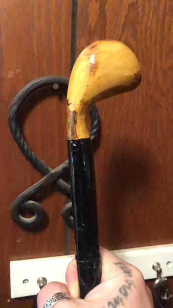 Biddy Murphy Irish Gifts Authentic Blackthorn Shillelagh Walking Stick - Random shaped handles and shaft  -  Made by Mother Nature in Ireland. SEE IMAGES before buying Review